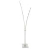 34W Floor Lamp, MW, WH Acrylic Diffuser