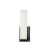 12W Wall Sconce, MB, WH Glass