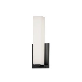 12W Wall Sconce, MB, WH Glass