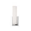 12W Wall Sconce, PC, WH Glass