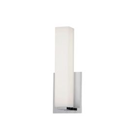 12W Wall Sconce, PC, WH Glass