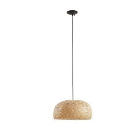 Bowl Shaped Bamboo Pendant