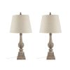 29"H Resin Table Lamp Set of 2