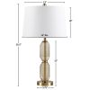 Faceted Brown Glass Table Lamp