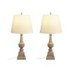 29"H Resin Table Lamp Set of 2