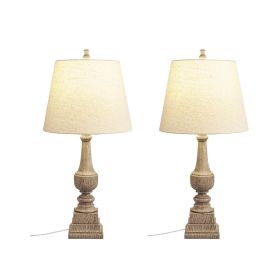 29"H Resin Table Lamp Set of 2