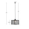 Metal Mesh Pendant