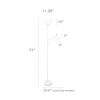 Floor Lamp with Reading Light, Black