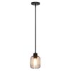 7" Decorative Hanging Metal Caged Mini Pendant Ceiling Light Fixture