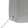 Lalia Home Concrete Pillar Table Lamp with White Fabric Shade