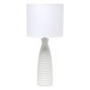 Alsace Bottle Table Lamp, Off White
