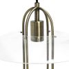 1 Light Modern Metal Pendant Light, Antique Brass