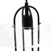 1 Light Modern Metal Pendant Light, Black