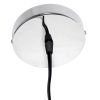 1 Light Modern Metal Pendant Light, Chrome