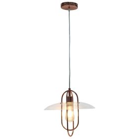 1 Light Modern Metal Pendant Light, Rose Gold
