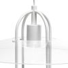 1 Light Modern Metal Pendant Light, White