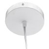1 Light Modern Metal Pendant Light, White