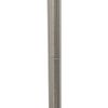 Brushed NIckel Drum Shade Floor Lamp, Gray