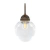 Laguna Clear Globe Swan Neck Wall Light 9.8"IP44
