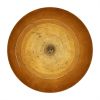 Midas Black Dome Gold Leaf Pendant Light 15.7"