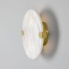 Dundee Circular Alabaster Wall Sconce