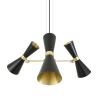 Cairo Mid Century Chandelier, Three Arm