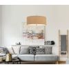 60W X 3 Addison Drum Pendant Fixture. Dia:24"