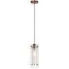 Single Pendant Clear Frosted Glass