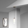 Single Pendant Clear Frosted Glass
