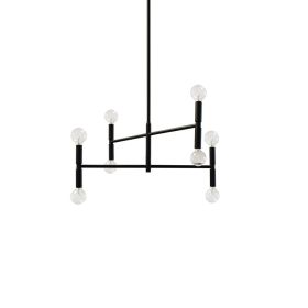 8LT Incandescent Chandelier, MB (Option: Metal)