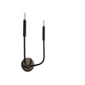 2LT Incandescent Wall Sconce, MB (Option: Metal)