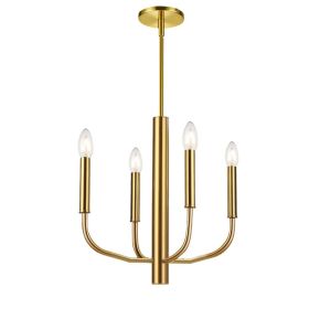 4LT Incandescent Chandelier, AGB (Option: Metal)