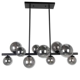 10LT Halogen Horiz Pendant MB, Smoked Glass (Option: Metal)