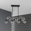 10LT Halogen Horiz Pendant MB, Smoked Glass
