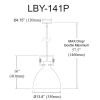1LT Pendant, Matte Black Finish
