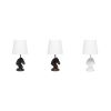 17.25" Tall Polyresin Decorative Chess Horse Shaped Bedside Table Desk Lamp