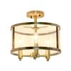 Medium 13" Iron Flushmount