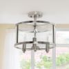Medium 13" Iron Flushmount