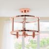 Medium 13" Iron Flushmount