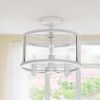 Medium 13" Iron Flushmount