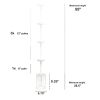 1-Light 9.25" Adjustable Hanging Cylindrical Clear Glass Pendant Fixture