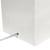 Lalia Home Lexington 21" Leather Base Modern Home Décor Bedside Table Lamp