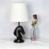 17.25" Tall Polyresin Decorative Chess Horse Shaped Bedside Table Desk Lamp