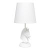 17.25" Tall Polyresin Decorative Chess Horse Shaped Bedside Table Desk Lamp