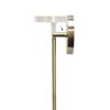 9.25" 1-Light Metal and Clear Cylindrical Glass Kitchen Foyer Hallway Bedroom