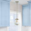 9.25"  1-Light Metal and Clear Cylindrical Glass Kitchen Foyer Hallway Bedroom