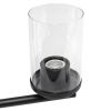 15" 3-Light Metal and Clear Glass Kitchen Island