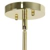 5.75" Adjustable 1-Light Cylindrical Clear Glass Kitchen Island