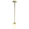 5.75" Adjustable 1-Light Cylindrical Clear Glass Kitchen Island