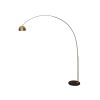 Arched Floor Lamp 75.6" Height with Black Round Marble Base